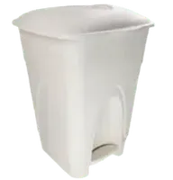 Lixeira com Pedal Branca 65L